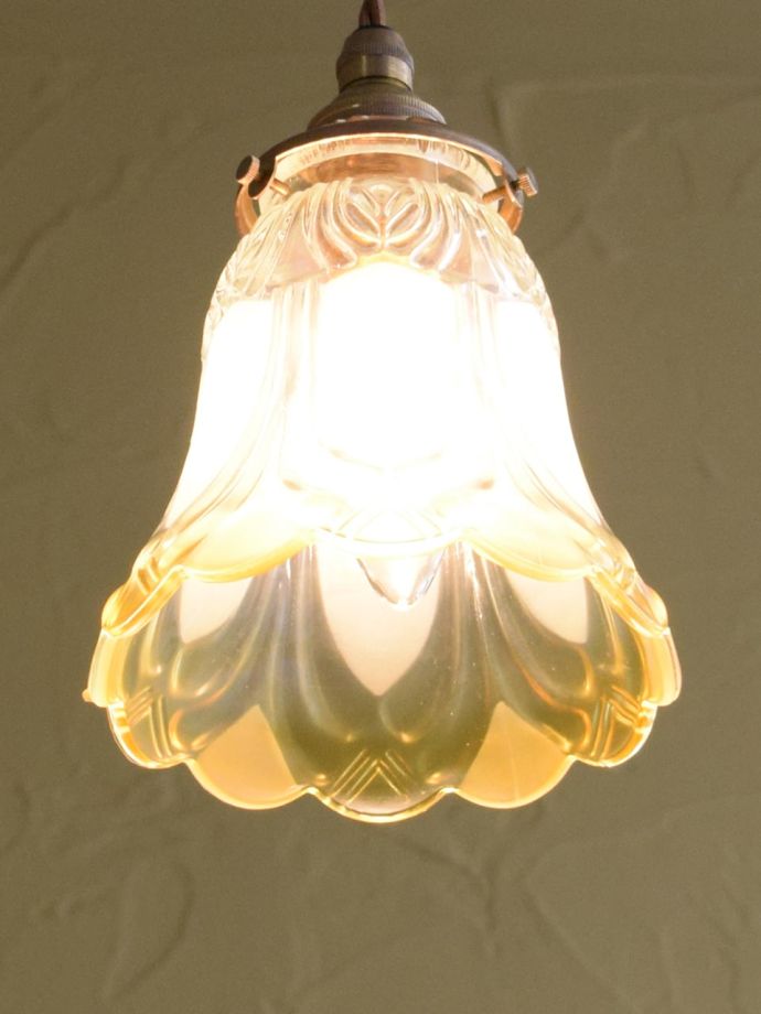 点灯後のペンダントライト