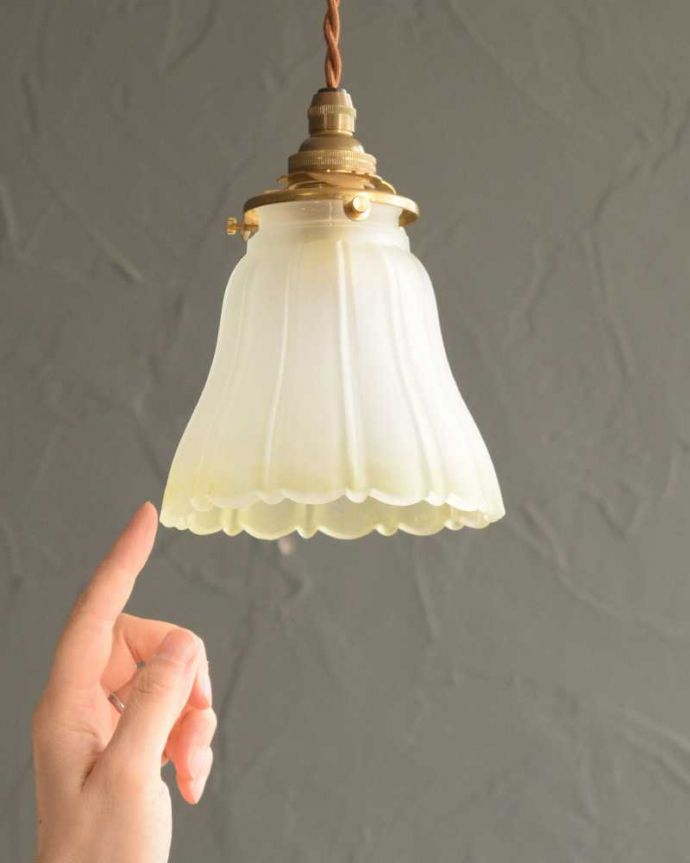 アンティーク調のガラスシェード