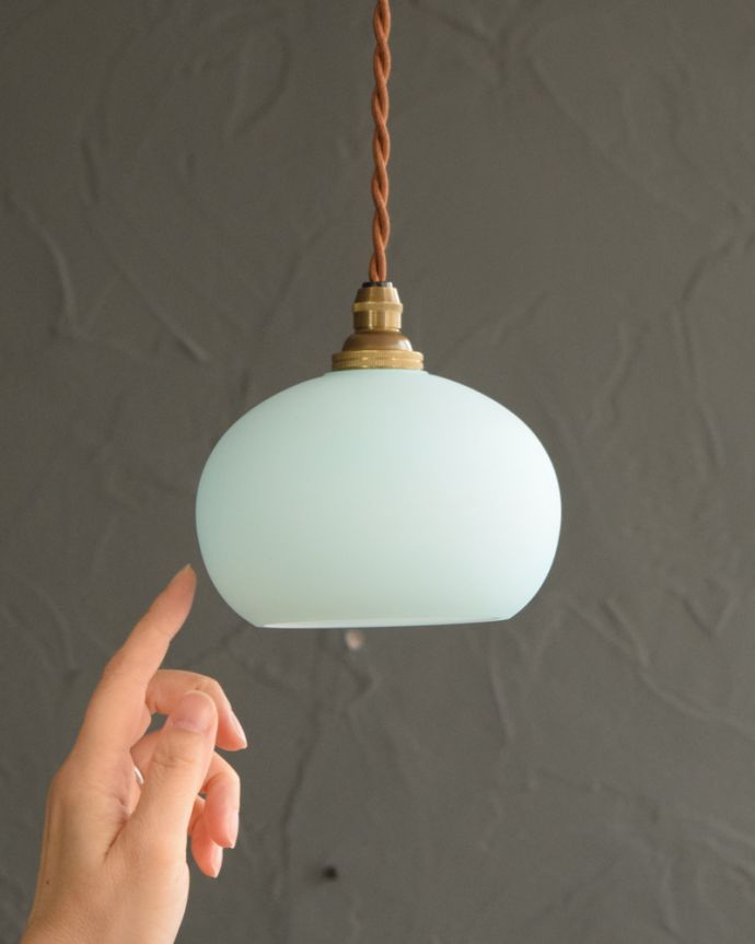 アンティーク調のガラスシェード