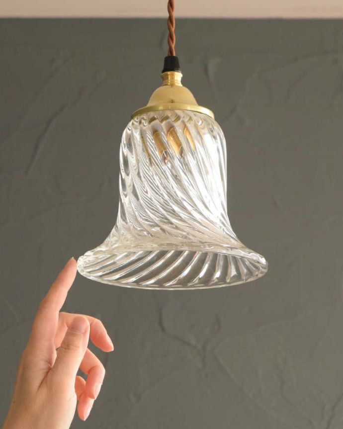 アンティーク調のガラスシェード