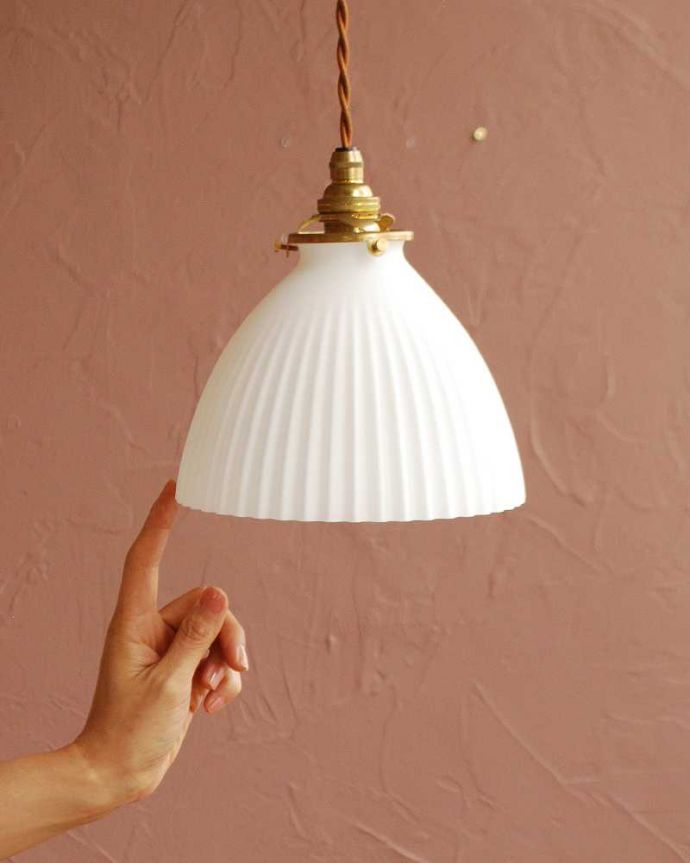 アンティーク調のガラスシェード