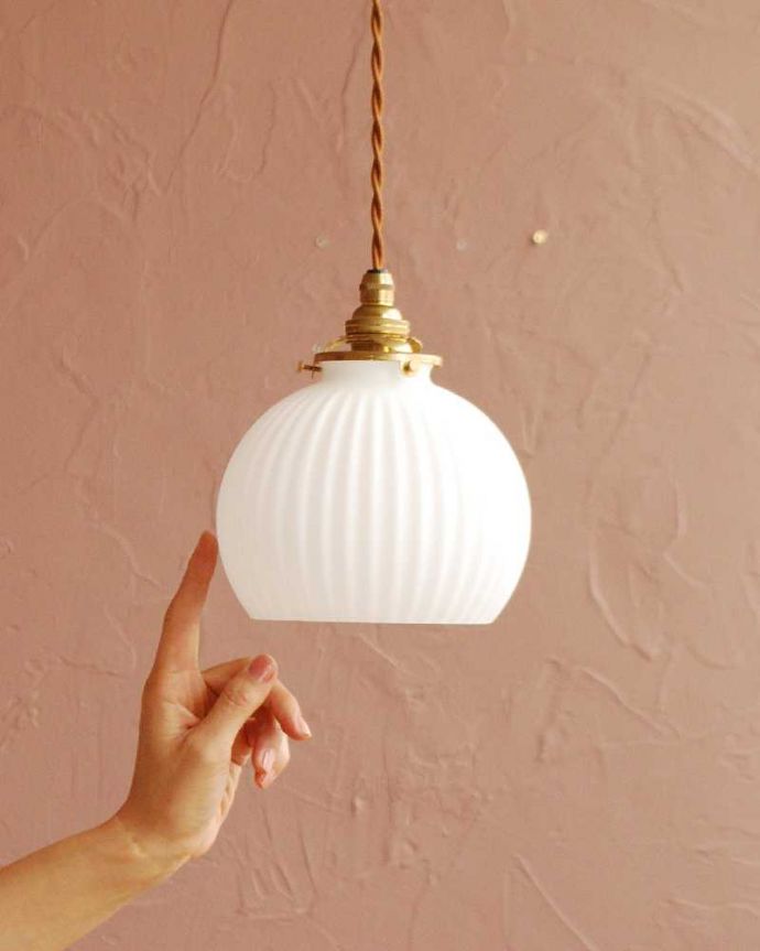 アンティーク調のガラスシェード