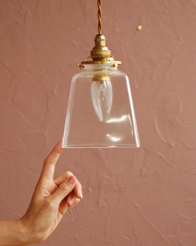 アンティーク調のガラスシェード