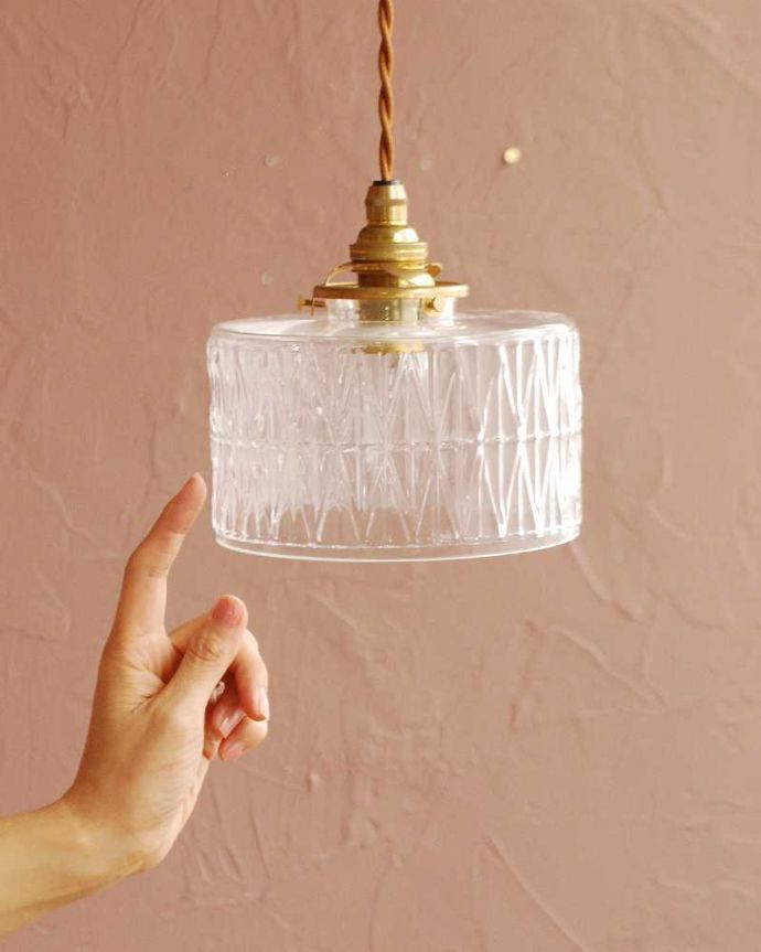 アンティーク調のガラスシェード