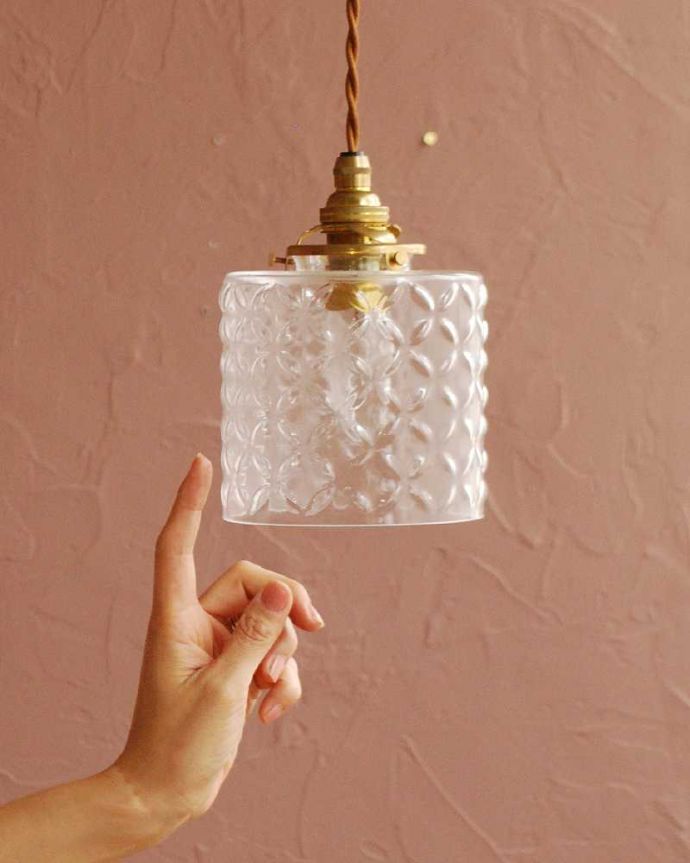 アンティーク調のガラスシェード