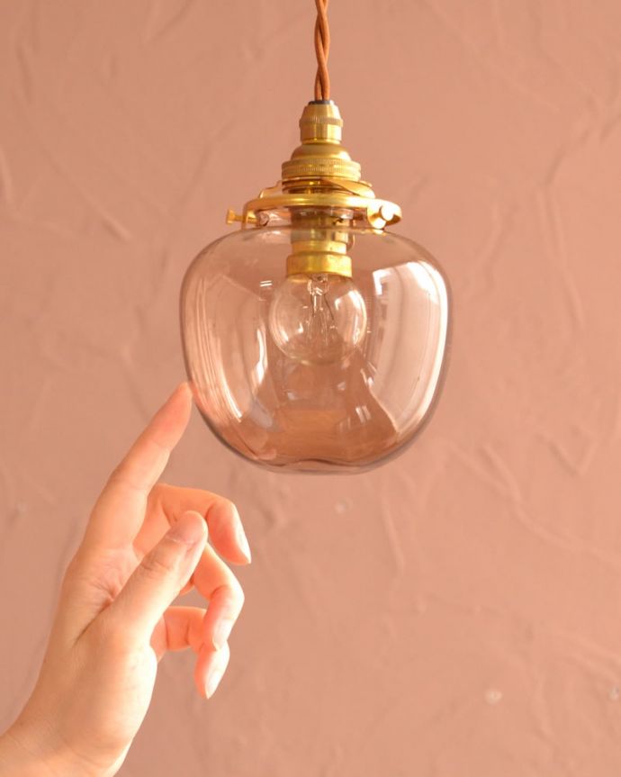 アンティーク調のガラスシェード