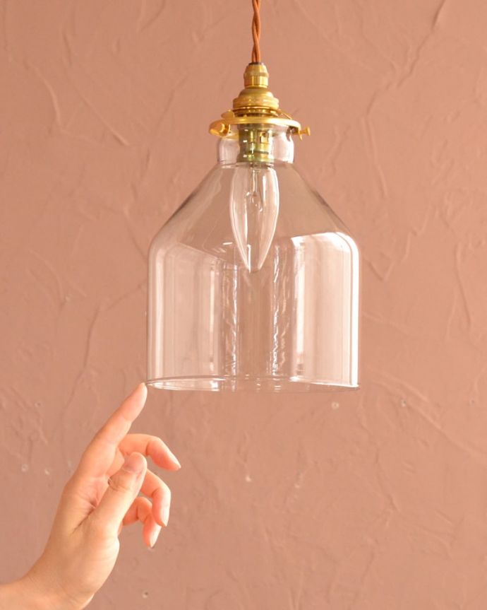 アンティーク調のガラスシェード