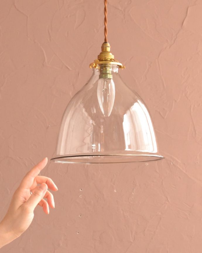 アンティーク調のガラスシェード