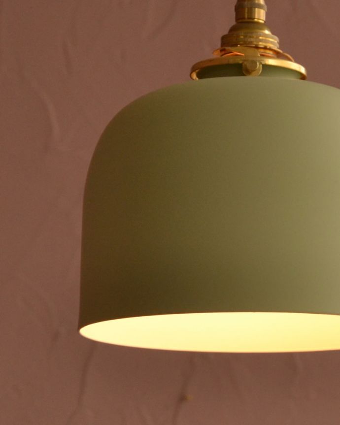 照明・ライティング　アイアンシェード・フェズ・モスグリーン　1つ1つ表情が違いますシェードは手作りのため一つ一つ誤差があります。(pl-301)