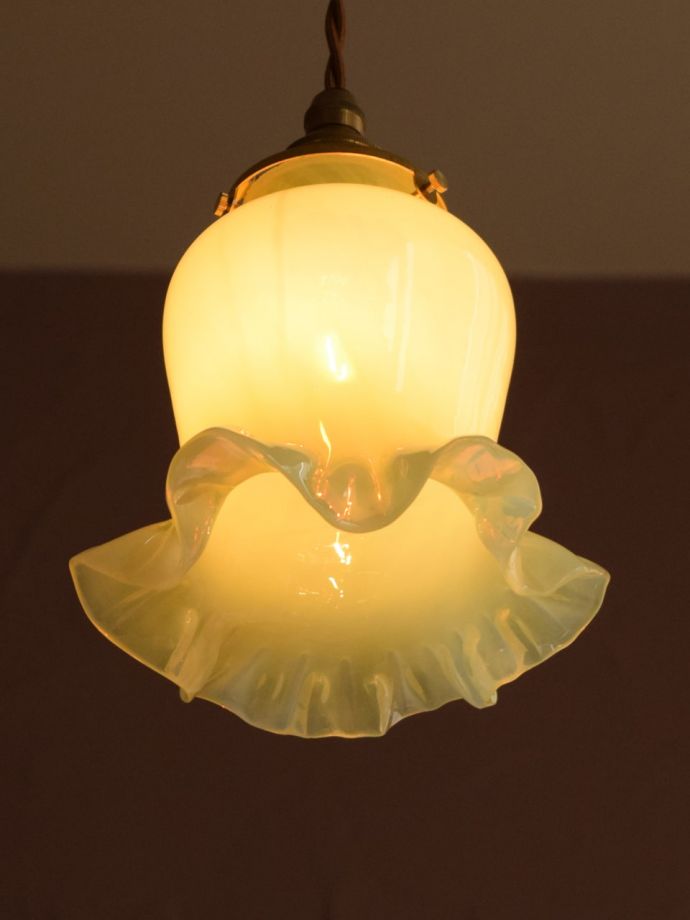 点灯後のペンダントライト