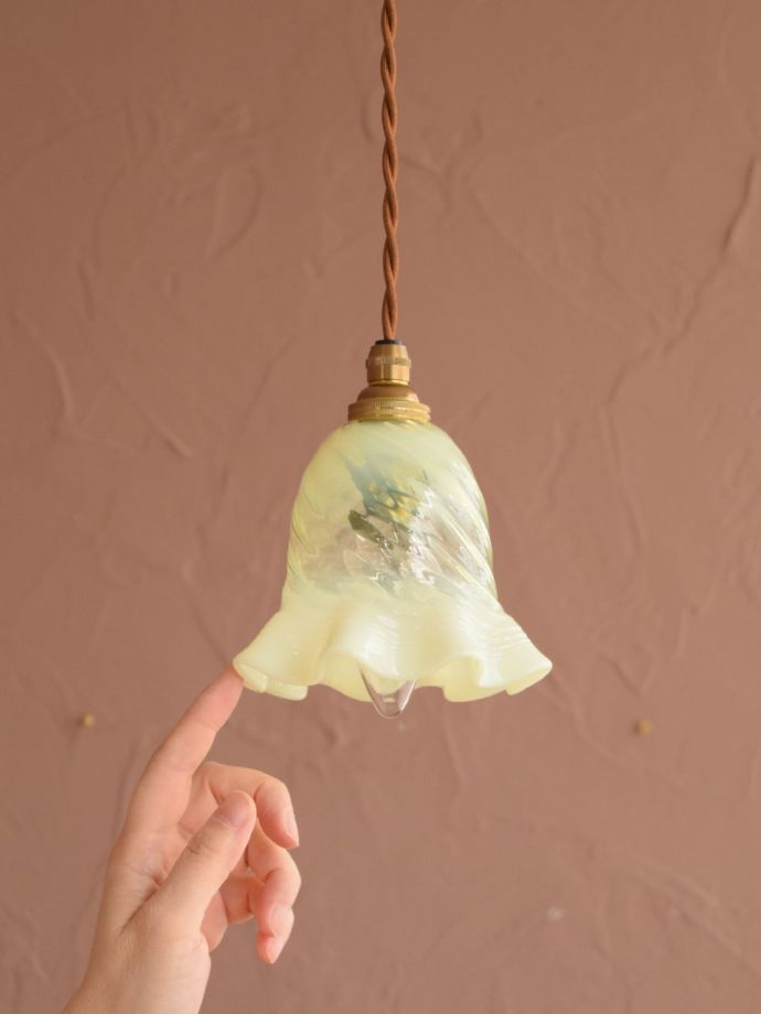 アンティーク調のガラスシェード