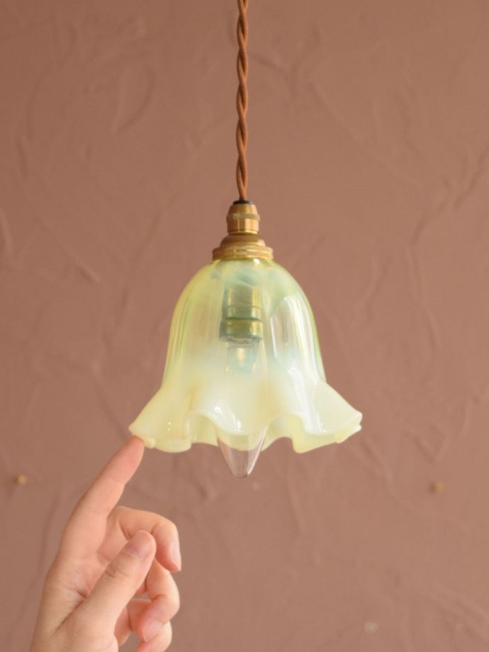 アンティーク調のガラスシェード