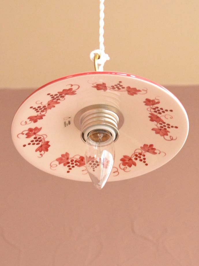 手描きの葡萄の模様のシェード