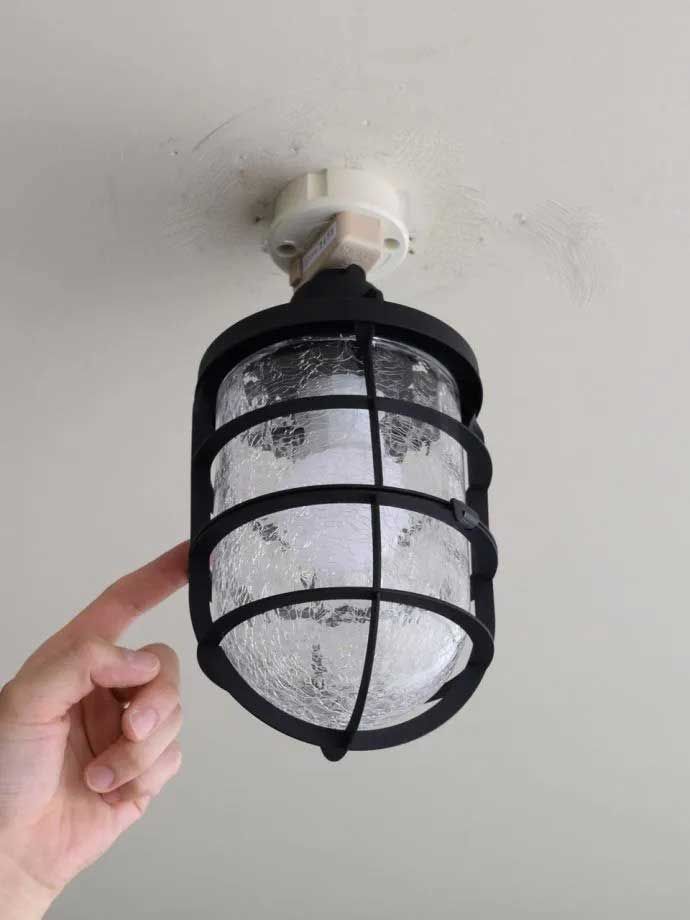 アンティーク調ガラスの照明