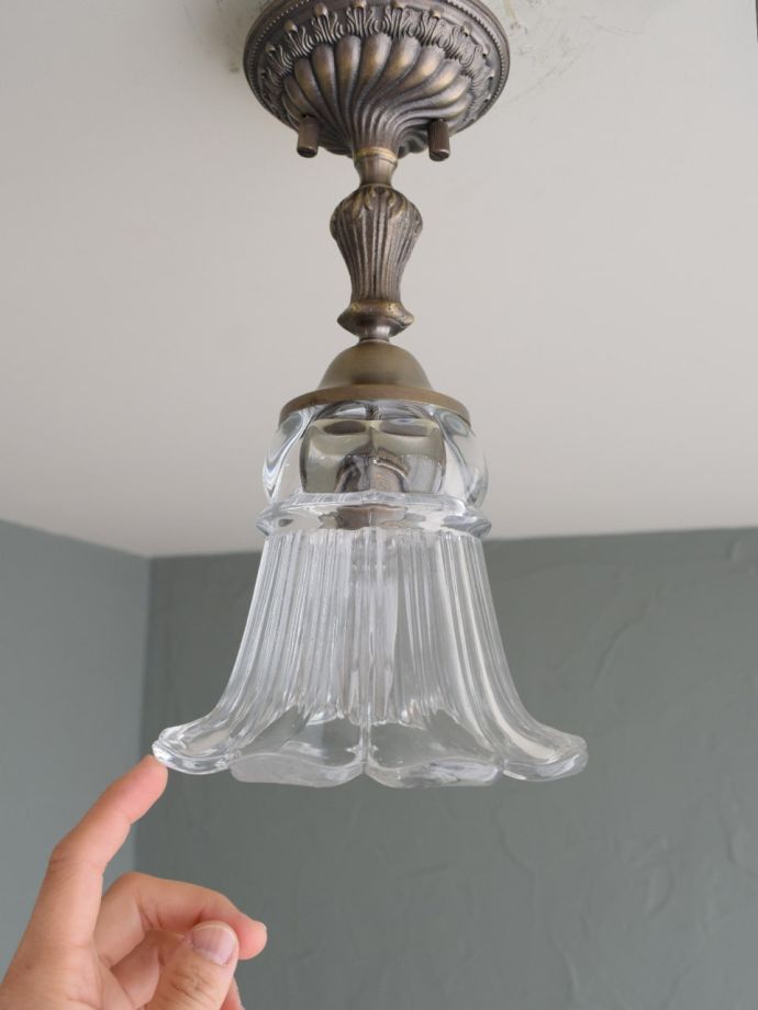 アンティーク調のガラスシェード