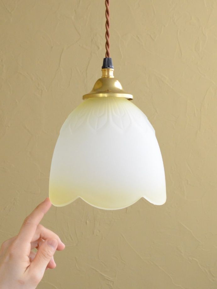 アンティーク調のガラスシェード