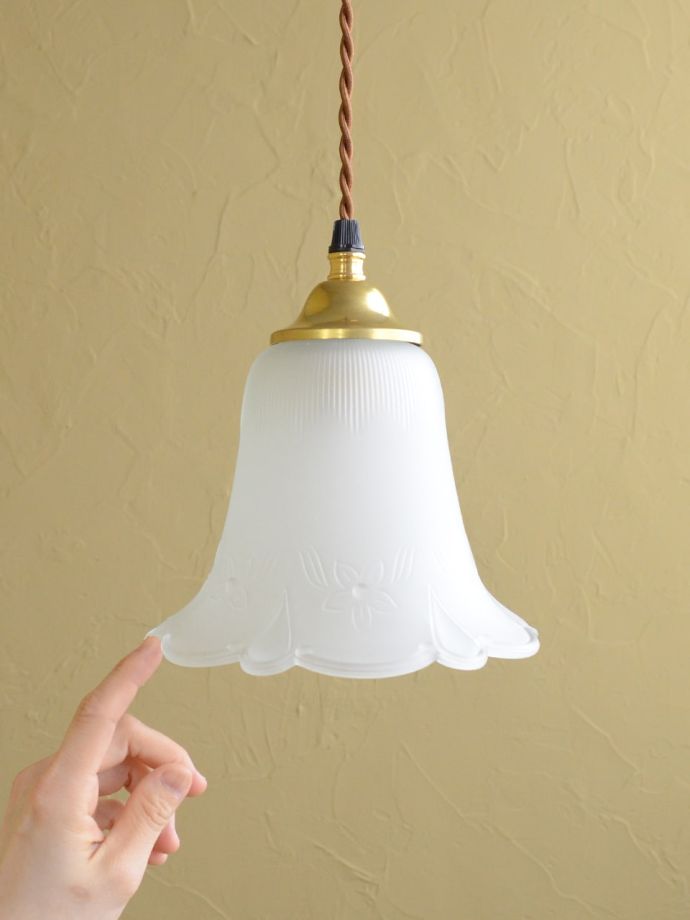 アンティーク調のガラスシェード