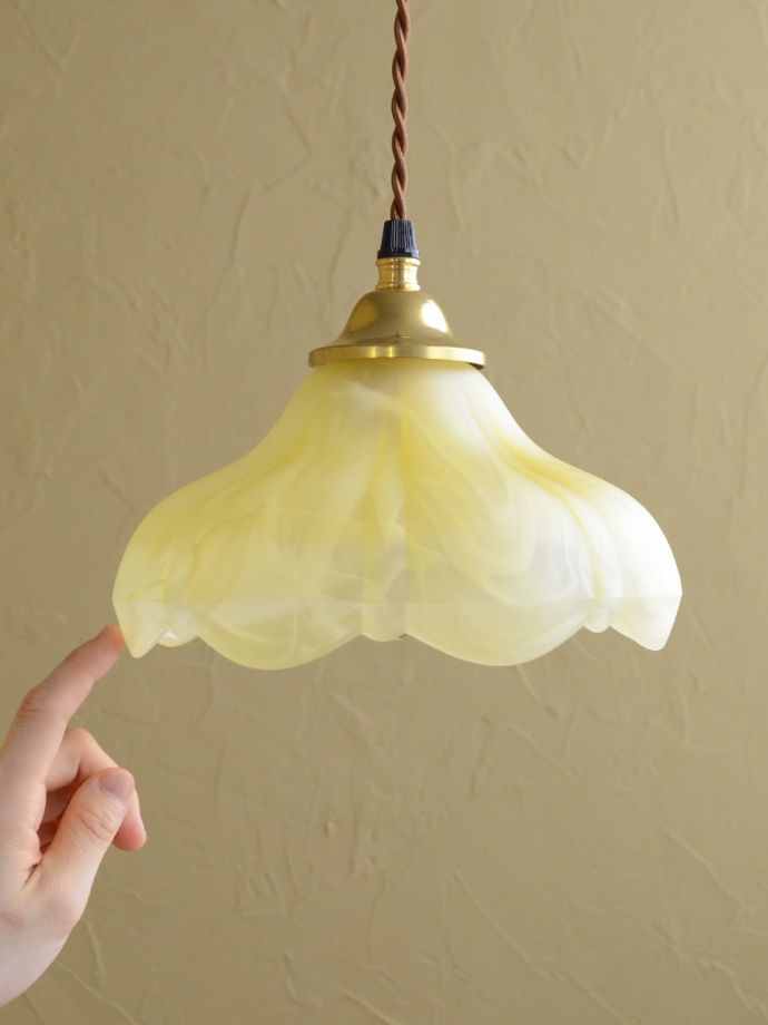 アンティーク調のガラスシェード