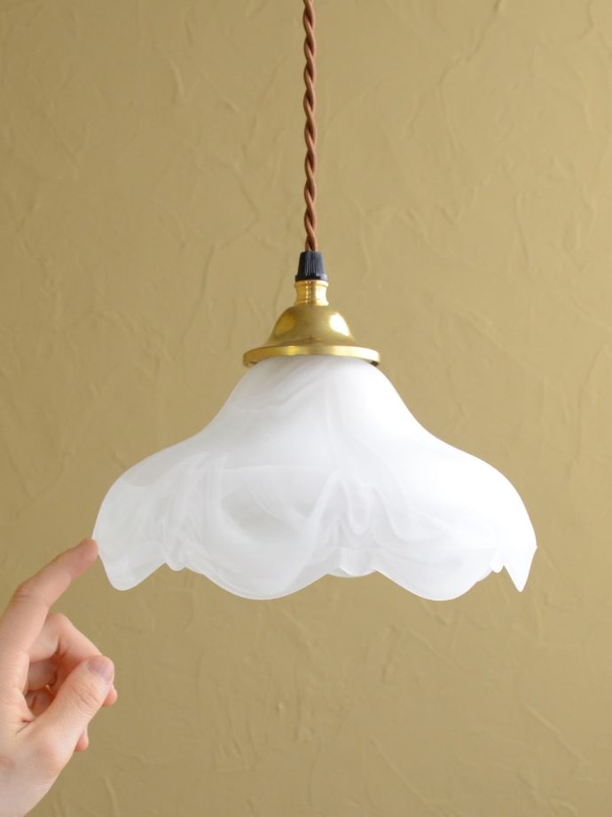 アンティーク調のガラスシェード