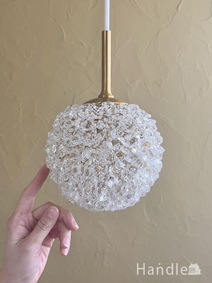 クリスタルガラスのガラスシェード