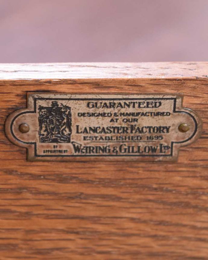 アンティークのチェスト アンティーク家具 英国スタイルのインテリア、オーク材のアンティーク3段チェスト。タグが残っていました。(q-1264-f)