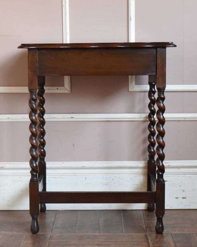 アンティークのテーブル アンティーク家具 アンティーク オケージョナルテーブル。しっかり修復しました。(q-1333-f)