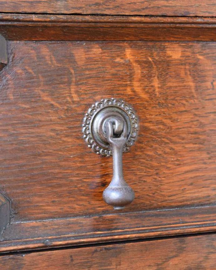 ビューロー アンティーク家具 英国トラッドなビューローブックケース、アンティークの収納家具(本棚&デスク)。開けるたびに、ワクワクしちゃう。(q-1663-f)