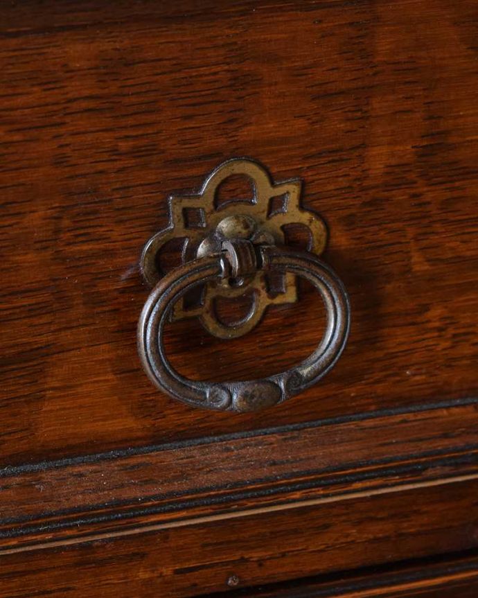 ビューロー　アンティーク家具　キレイなアンティーク家具、英国輸入の素敵なビューローブックケース。開けるたびに、ワクワクしちゃう。(q-1695-f)