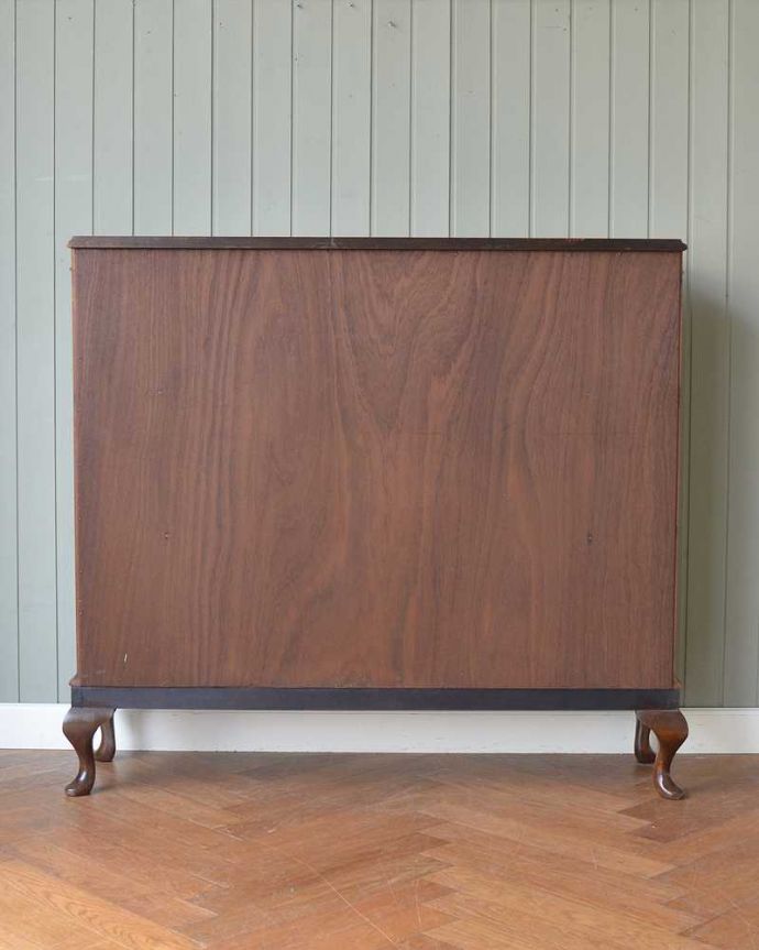 ビューロー アンティーク家具 英国の便利なアンティーク家具、本棚とデスクが一つになったサイドバイサイド 。もちろん、後ろ姿もキレイです。(q-1709-f)