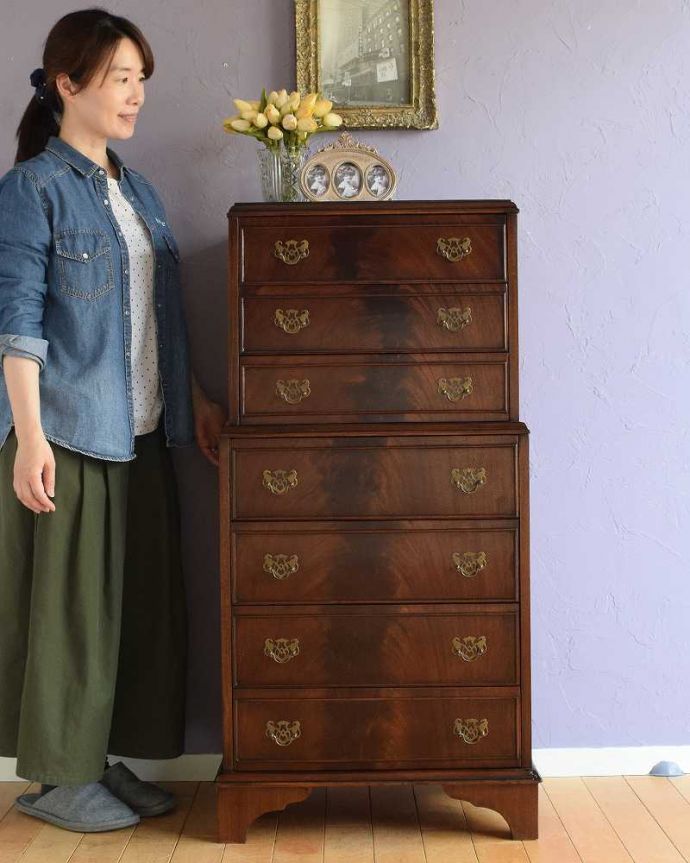 英国アンティークのチェスト