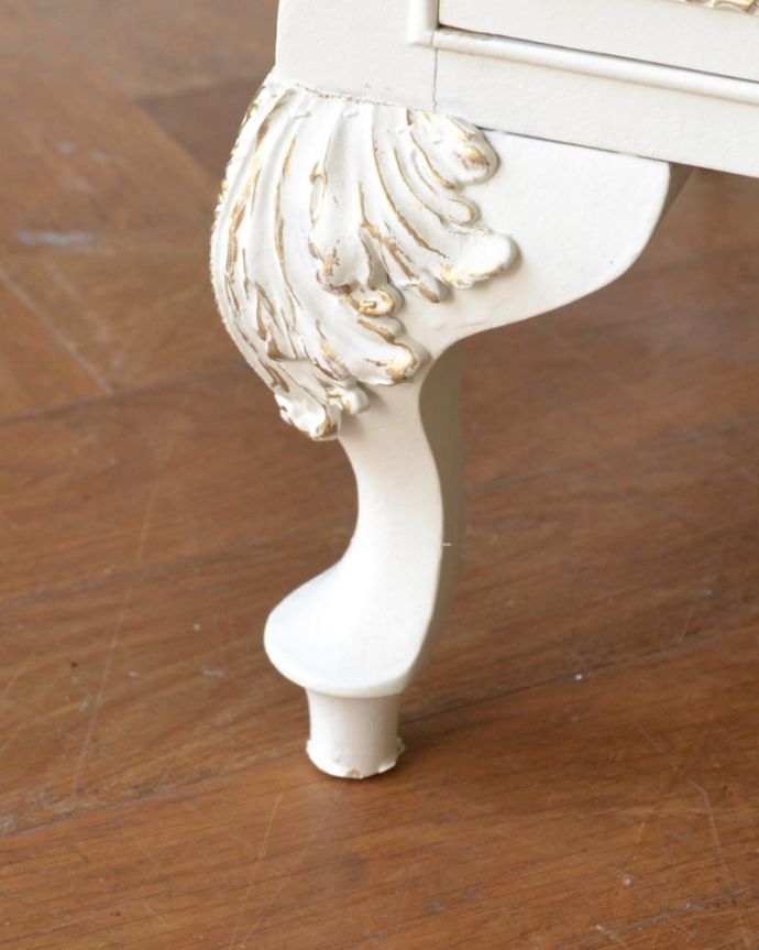 アンティークのドレッサー　アンティーク家具　アンティークのミラー、引き出しも付いた大きなスタンドミラー。女性1人でラクラク運べちゃう仕掛けHandleのアンティークは、脚の裏にフェルトキーパーをお付けしています。(q-2072-f)