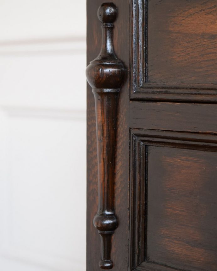 アンティークのデスク・書斎机　アンティーク家具　ライティングテーブル（デスク）装飾　(q-2157-f)