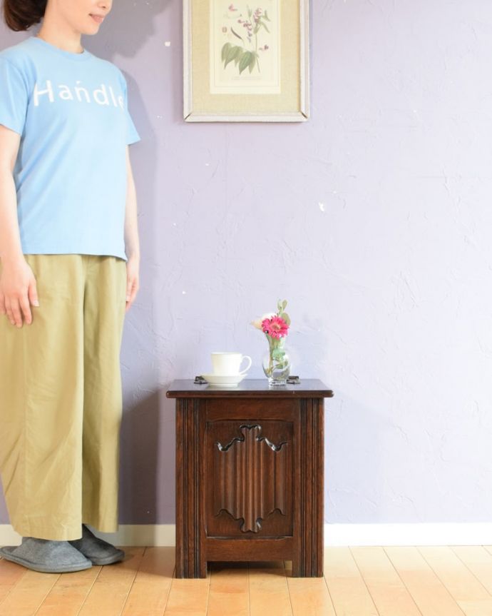 ブランケットボックス・収納ボックス アンティーク家具 コールボックス いろんな場所で便利に使えるアンティーク家具の中で一番基本となるブランケットボックス。(q-2158-f)