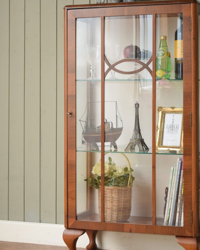 アンティークガラスの扉