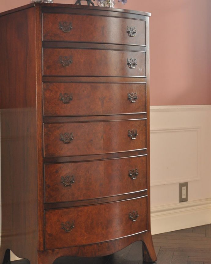 アンティークのチェスト アンティーク家具 チェスト 収納と魅せ場。(q-2201-f)