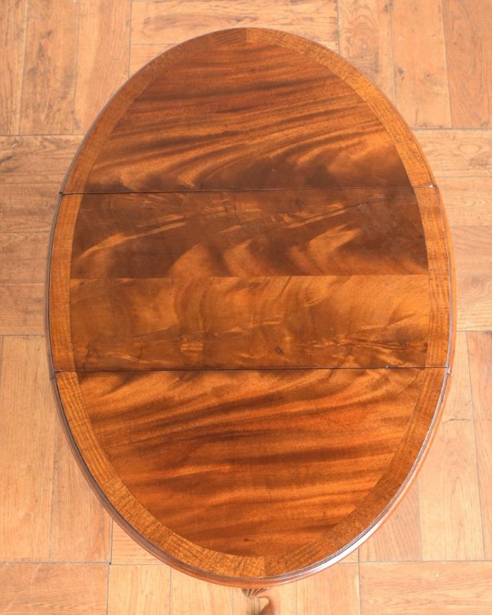 アンティークのテーブル　アンティーク家具　ゲートレッグテーブル　天板の修復には自信があります。(q-2210-f)