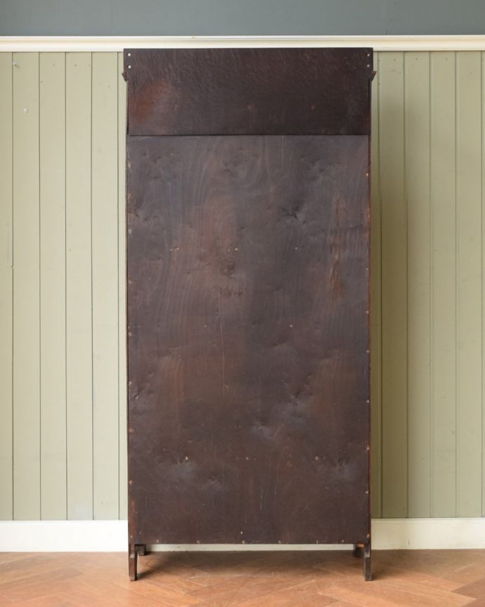 ビューロー　アンティーク家具　ビューローブックケース　後ろ姿までキレイです。(q-2215-f)