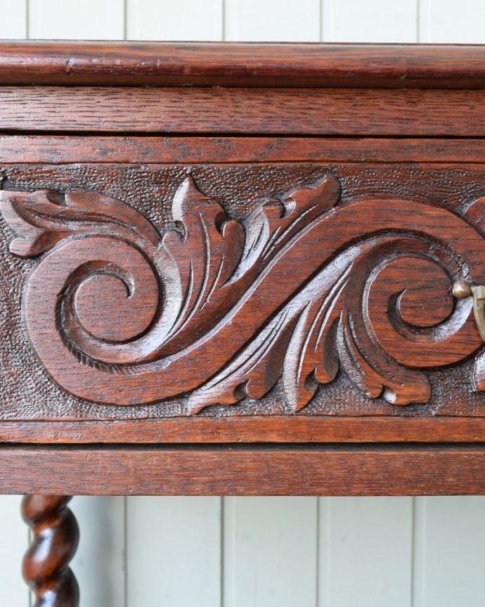 アンティークのテーブル　アンティーク家具　ホールテーブル　(q-2244-f)