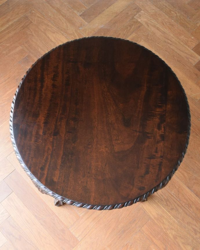 アンティークのテーブル アンティーク家具 ティーテーブル いろんなことに使って下さい。(q-2254-f)