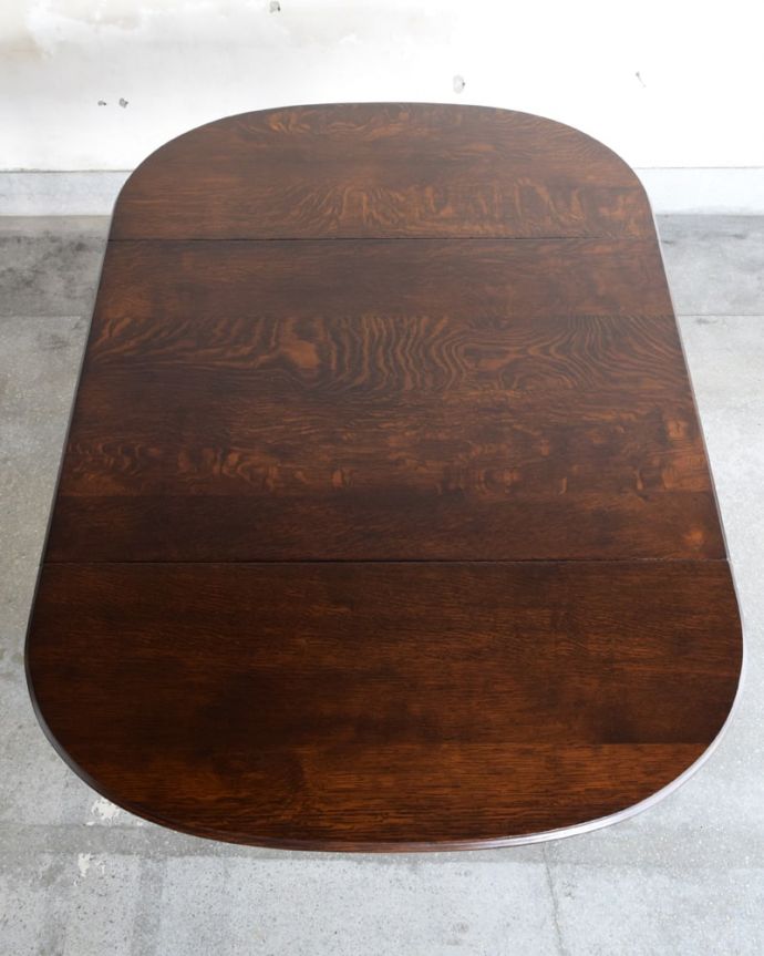 アンティークのテーブル　アンティーク家具　ドロップリーフテーブル　天板の修復には自信があります。(q-2275-f)