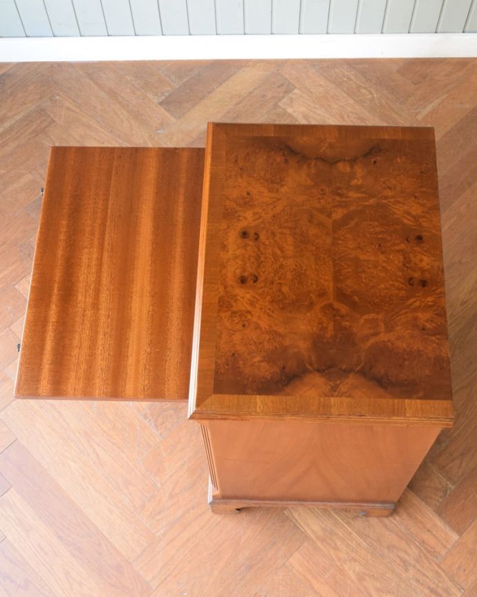 アンティークのチェスト　アンティーク家具　チェスト　ピカピカに仕上げました修復の時、天板もキレイに仕上げました。(q-2276-f)