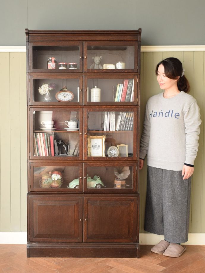 アンティークの本棚、スタッキングブックケース