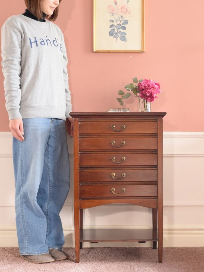 英国アンティークのミュージックチェスト