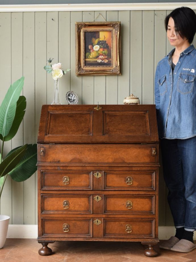 アンティークのライティングビューロー