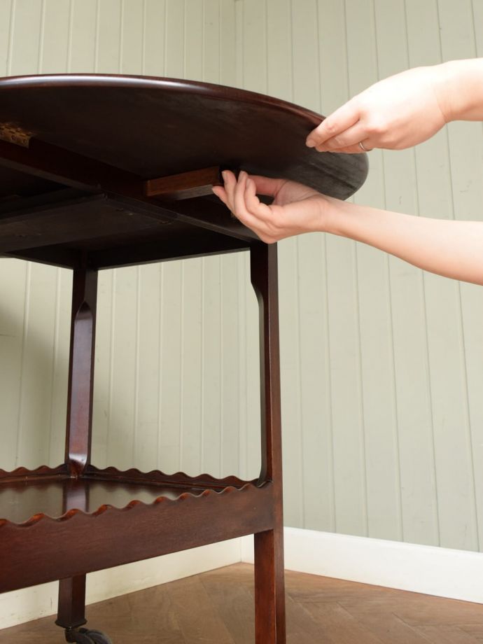 伸長式ワゴンのサイズ変更方法