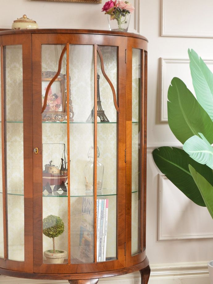 アンティークガラスの扉