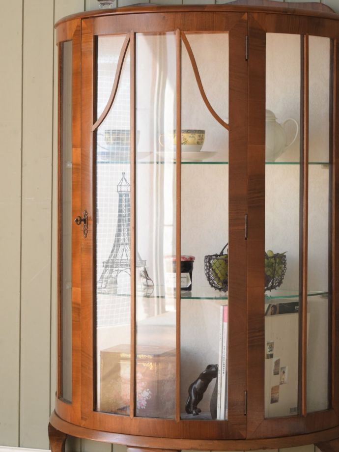 アンティークガラスの扉