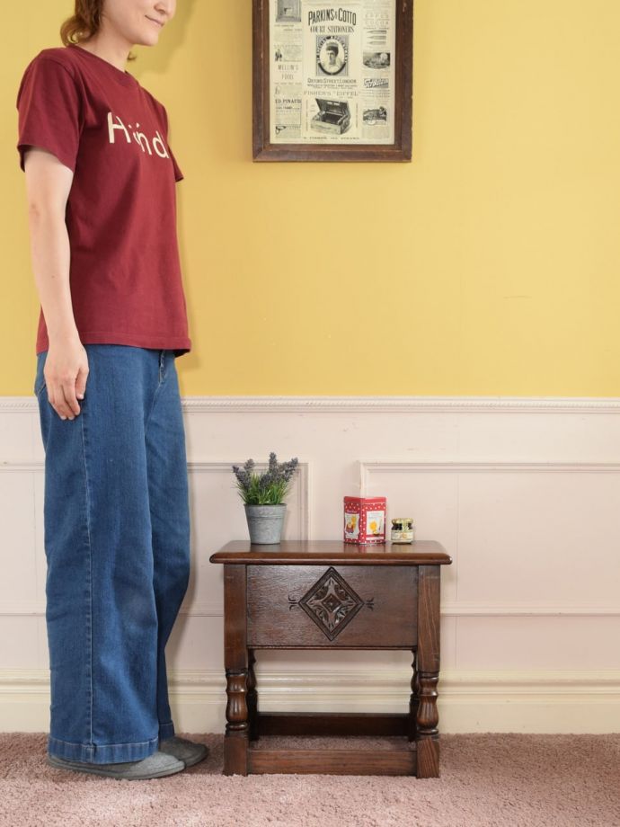 アンティークのブランケットボックス