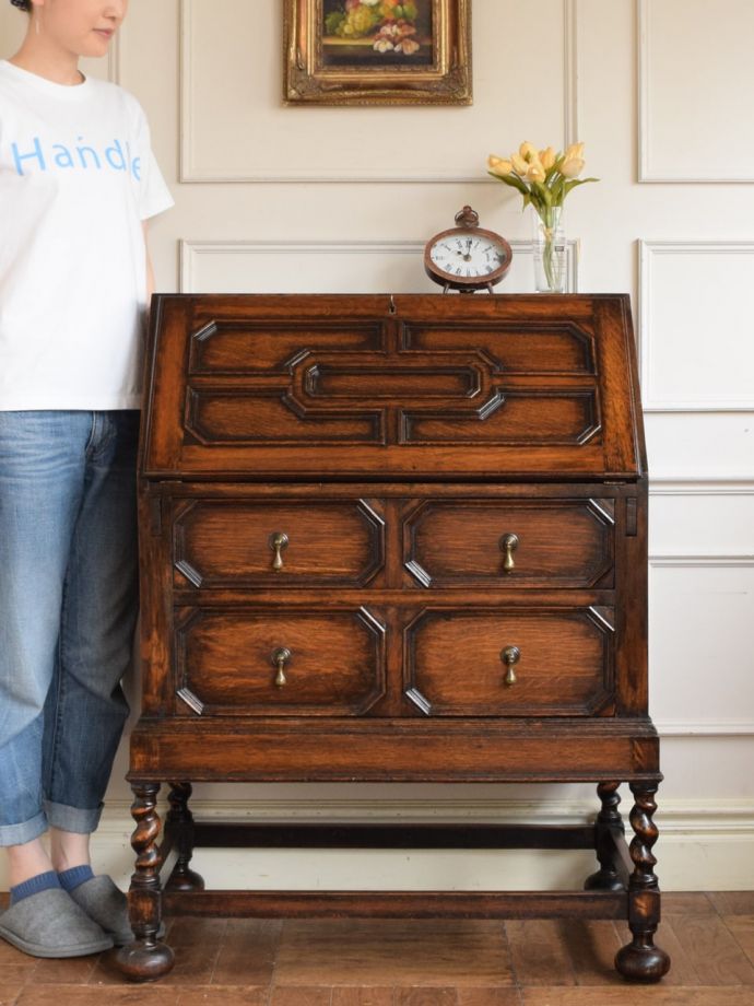 アンティークのライティングビューロー