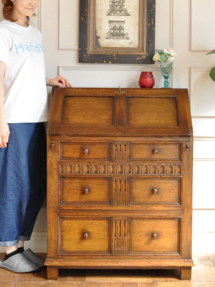 アンティークのライティングビューロー